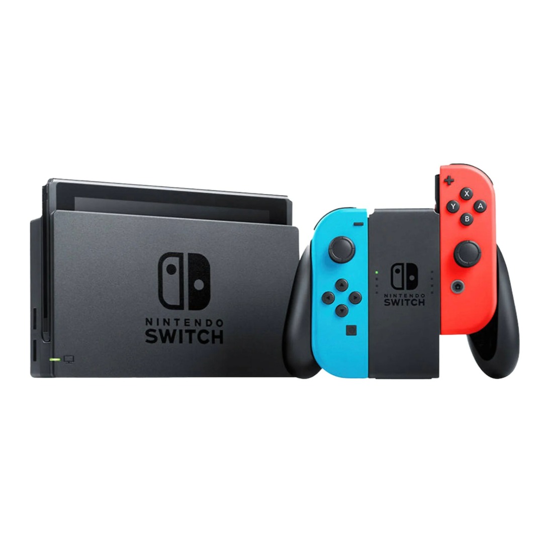 Consola - Nintendo Switch, 6.2", Joy-Con, Azul y Rojo Neón + Donkey Kong Country Returns HD
