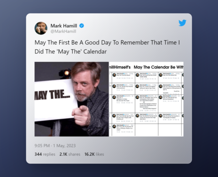 Tweet By Mark Hamill