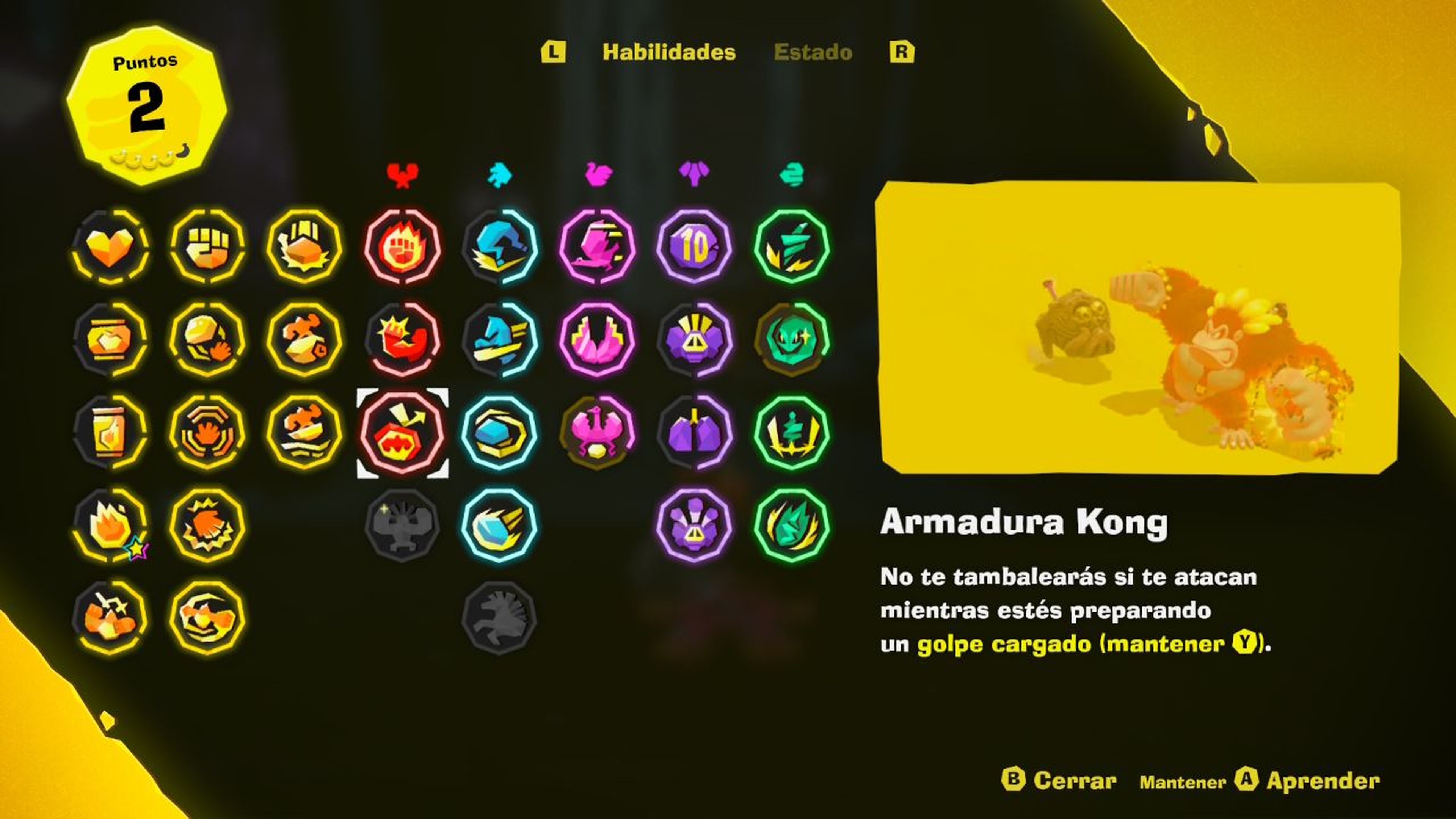 Mejores habilidades que conseguir primero en Donkey Kong Bananza