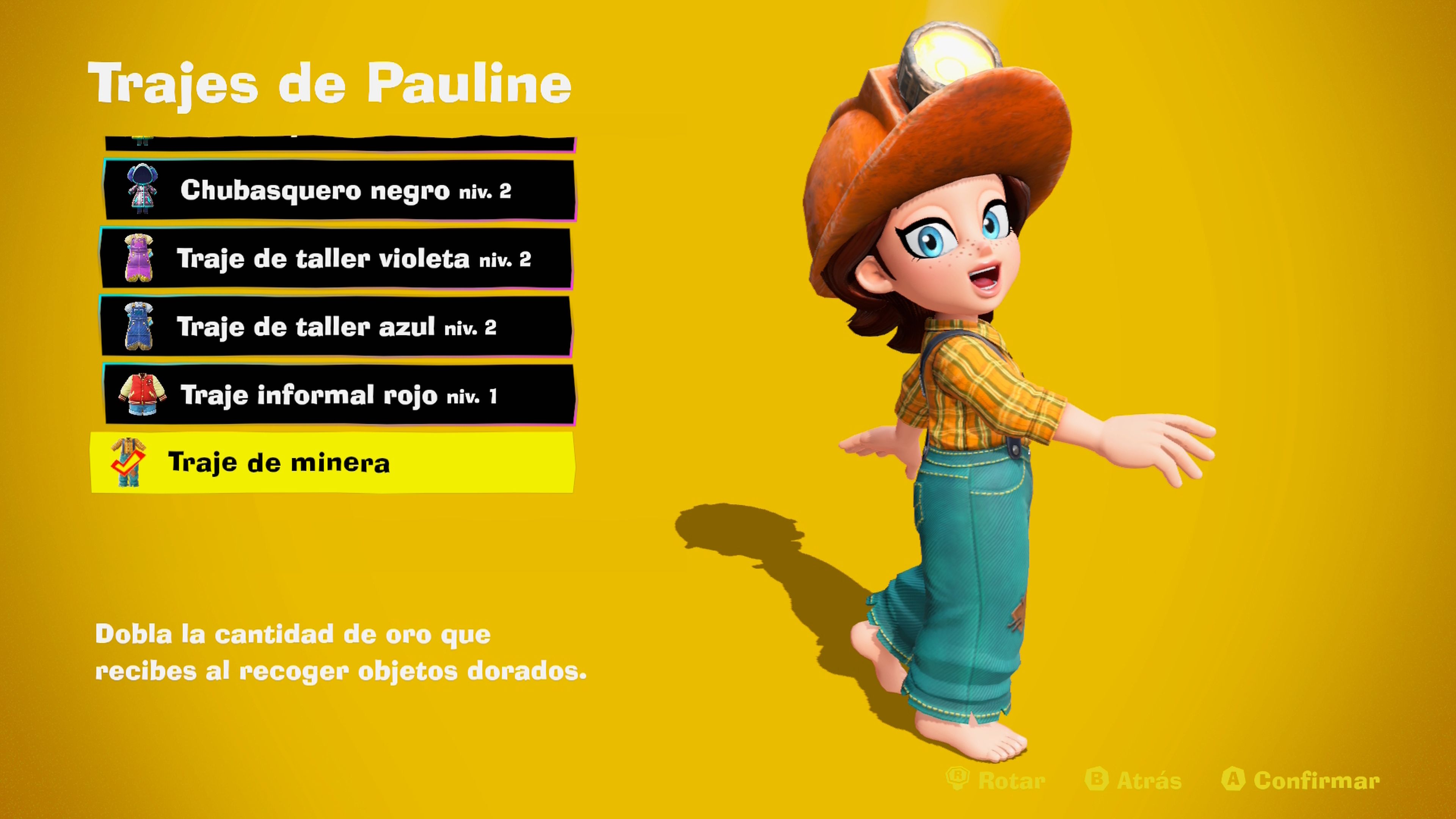 Traje de minera Donkey Kong Bananza