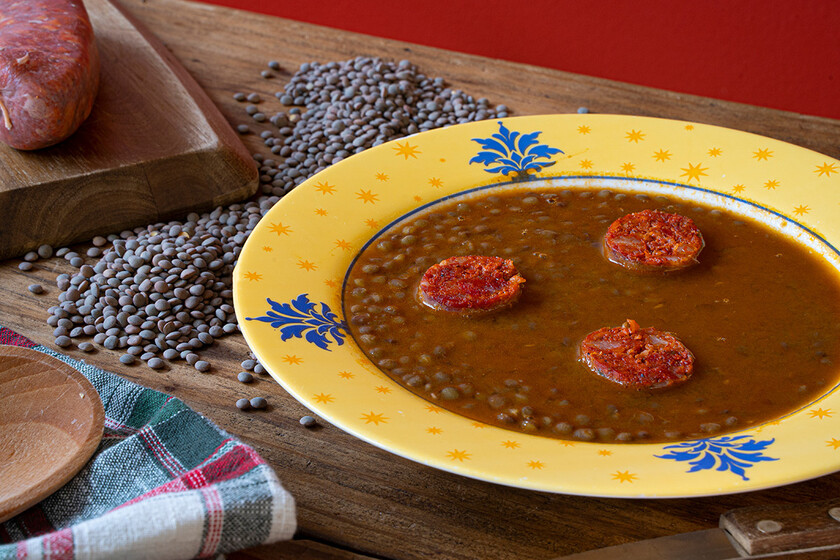 Lentejas con chorizo en Thermomix, récipe liviana del más tradicional guiso de legumbres